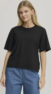 Produktbild von Fransa FRZASHOULDER Damen T-Shirt Kurzarm Shirt Baumwollmischung oversize