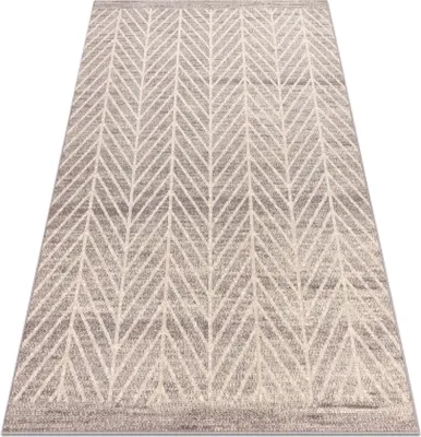 Zdjęcie produktu dla Dywan wełniany ANGEL 1188 / 52033 Jodełka, chevron beż / szary beżowy 120x170 cm