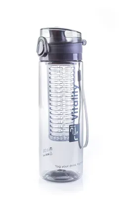 Produktbild von G21 Smoothie-/Saftflasche, 600 ml, grau