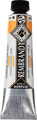 Produktbild von Rembrandt Acrylfarbe Tube 40 ml Kadmiumgelb Dunkel 210
