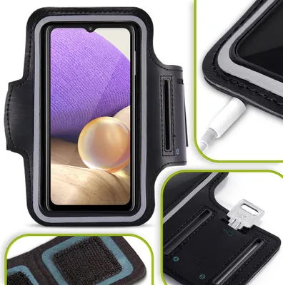 Produktbild von Handy Hülle für Samsung Galaxy A33 5G Fitness Case Jogging Sportarmband Schwarz