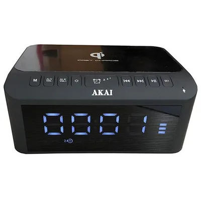 Obrázek produktu pro Akai ACRB-1000, Hodiny, Digitální, FM, PLL, LED, Černá, Knoflíky