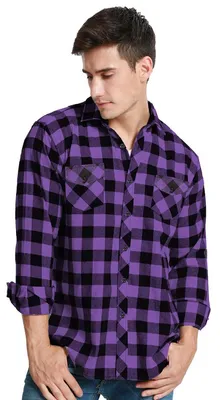 Produktbild von Herren Winter Flanell Karierte Hemd mit langen Ärmeln