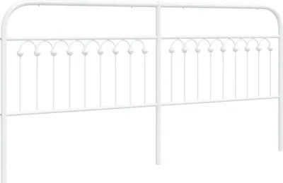 Produktbild von vidaXL Ersatz-Kopfteil Metall Weiß 200 cm