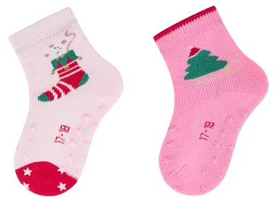 Produktbild von Sterntaler ABS Krabbelsocken 2er-Pack Weihnacht