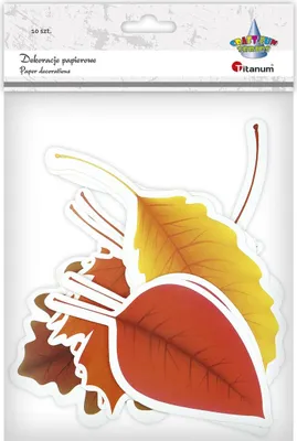 Produktbild von Papierdekorationen Herbstblätter 10 Stück Titanum