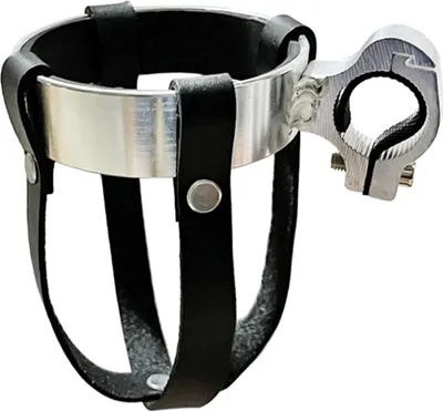 Produktbild von Fahrrad-Wasserbecherhalter, rutschfester Legierungskesselkäfig, Kunstleder-Lenkergestell, universelles Mountainbike-Rennrad-Fahrradzubehör