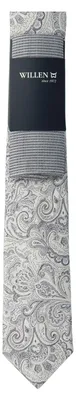 Produktbild von Krawatten-Set unifarben aus Seide, perfekt abgestimmt, Krawatte 7,0cm, Einstecktuch 27,5x27,5cm