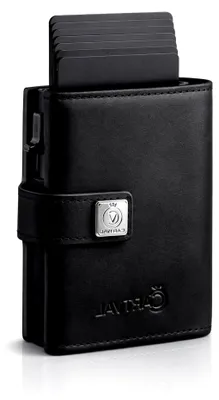 Produktbild von Slim Wallet mit Münzfach | Premium Kredtikartenetui Herren für 10-12 Karten | RFID - Schutz | Wallets for Men | Smart Wallet | Kartenetui