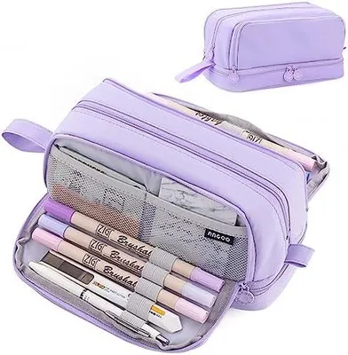 Produktbild von Federmäppchen Federtaschen,Große Kapazität Mäppchen,4 Fächer Pencil Cases,Mäppchen Mädchen Teenager,Langlebig Federtaschen,Pencil Case,Bleistifttasche für Schule & Büro