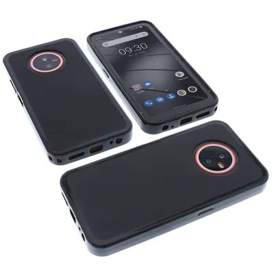Produktbild von foto-kontor Hülle kompatibel mit Gigaset GX4 Schutzhülle Tasche Gummi TPU Schutz Handytasche schwarz