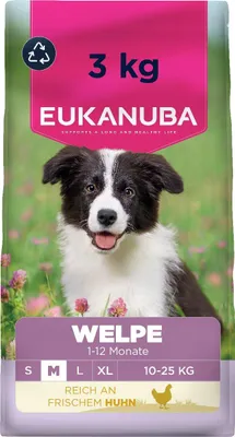 Immagine prodotto di EUKANUBA Alimento per cuccioli di taglia media ricco di pollo fresco 3 kg