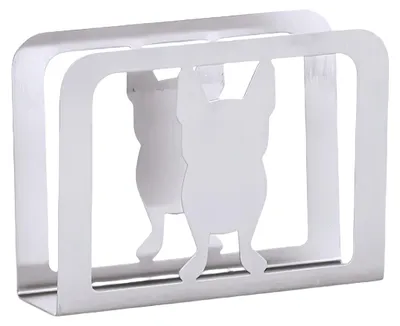 Produktbild von Serviettenhalter – Moderner Serviettenhalter aus Edelstahl für Tische, Taschentuchspender