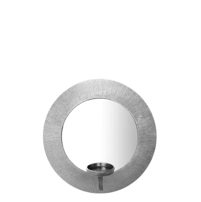 Produktbild von Glowny Wand-Kerzenhalter, Durchmesser 35cm, Silberfarben, von Kaheku
