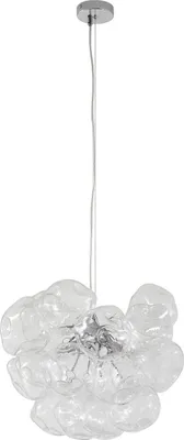 Produktbild von Lucande Hängeleuchte Diborah, klar, Ø 43 cm, Glas, G9