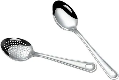 Immagine prodotto di Set di cucchiai da cucina in acciaio inossidabile, argento, ergonomici