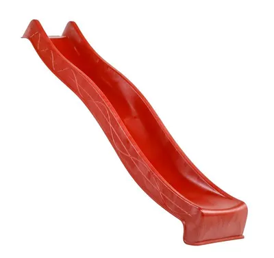 Produktbild von 4iQ Slide Wellenrutsche Rutsche 150 Rot aus HDPE für Kinderspielplatz