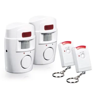 Produktbild von EASYMAXX Bewegungsmelder mit Alarmsignal 2er Set - Batteriebetrieben - 105 dB Lautstärke - TV Werbung