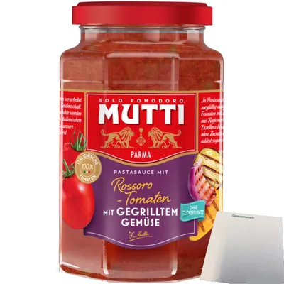 Produktbild von Mutti Pasta Sauce mit gegrilltem Gemüse (400g Glas) + usy Block