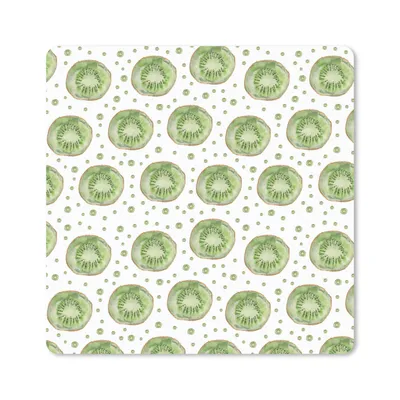 Produktbild von MuchoWow® Mauspad Mousepad Kiwi - Aquarell - Schablonen 20x20 cm - Mousepads - Maus Mat - Pad - Mausunterlage - Desk Mat - Bureauartikeln