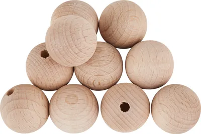 Produktbild von VBS Holzkugeln halbgebohrt "Ø 20 mm" 10 Stück