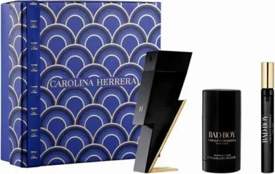 Produktbild von Carolina Herrera Bad Boy Eau De Toilette Spray 100ml Set 3 Pieces