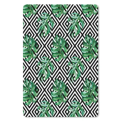 Produktbild von MuchoWow® Mauspad Mousepad Monstera - Abstrakt - Muster 40x60 cm - Mousepads - Maus Mat - Pad - Mausunterlage - Schreibtisch Accesoire