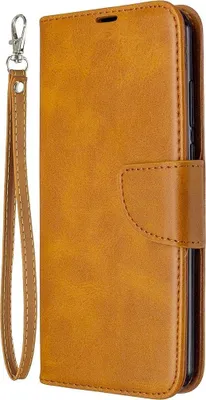 Produktbild von Mobigear Excellent  Huawei Y6p Hülle Klapphülle Geldbörse - Cognac