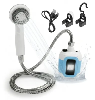 Produktbild von EASYmaxx 2in1-Gartendusche - Dusche & Bewässerung - mit Pumpe mit Ansaugfunktion