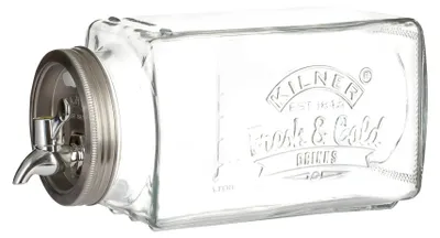 Image de Distributeur de boissons en verre KILNER 3 l 32,7 x 14 x 18 cm transparent