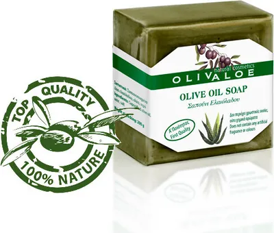 Produktbild von Olivaloe Natürliches Olivenölseife 200g Sanfte Reinigung Für Gesicht Und Körper