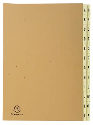 Zdjęcie produktu dla Organizer Exacompta 24 przegródki A-Z Kraft DIN A4 25x33 cm