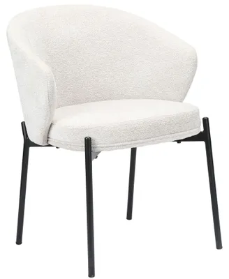 Image de Selsey Atisly - Chaise rembourrée avec chenille, gris clair