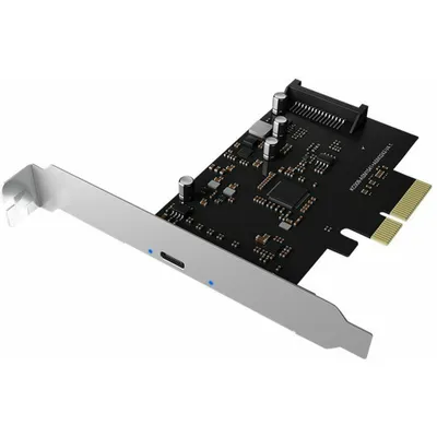 Produktbild von ICY BOX IB-PCI1901-C32, PCIe-Karte, 1x USB 3.2 Gen 2x2 Type-C® 20 Gbit/s Schnittstelle, PCIe, USB 3.2 Gen 2 (3.1 Gen 2), Männlich, PCIe 3.0, SATA 15-Pin, Schwarz