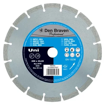 Obrázok produktu pre DIA kotúč rezný Deň Braven PROFI UNI pr. 125 mm