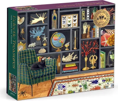 Productafbeelding van Eclectic Treasures: Puzzel van 1000 stukjes met foliedetails