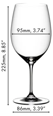 Zdjęcie produktu dla RIEDEL 6416/0, Szklanki do każdego rodzaju wina, Kieliszek standardowy, Kryształowe, Szkło, Przezroczysty, Monochromatyczny, 650 ml