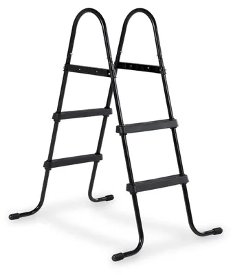 Immagine prodotto di EXIT Pooltrap, altezza telaio 60-90 cm, scaletta da piscina, antiscivolo, pieghevole, accessori per piscina, nero