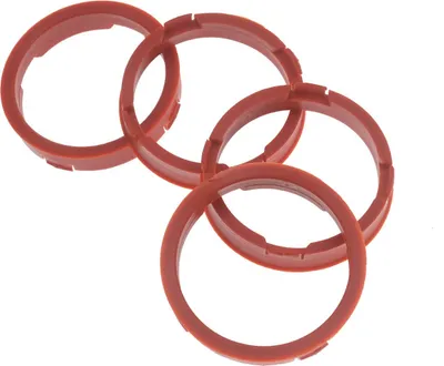 Produktbild von 4X Zentrierringe 73,1 x 63,4 mm rot Felgen Ringe Germany