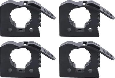Immagine prodotto di Supporto per pala da tetto, lega di alluminio, kit di montaggio a sgancio rapido, universale per ATV, UTV, camper, furgoni, camion, barche, treni, nero, 4 pezzi