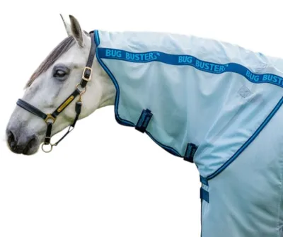 Produktbild von Horseware Ireland Halsteil für Amigo Bug Buster Hood Cover Azure Blue/Navy&Electric Blue M