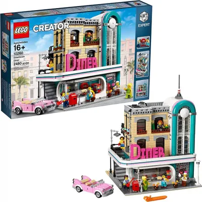 Obrázek produktu pro LEGO Creator Expert Downtown Diner, Sada na stavění, 16 rok/roky, Plast, 2480 kusů, 2,78 kg