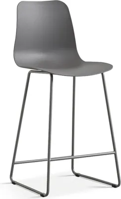 Productafbeelding van Counterstoel MARIO - PP grijs - Modern ontwerp H100,5 cm