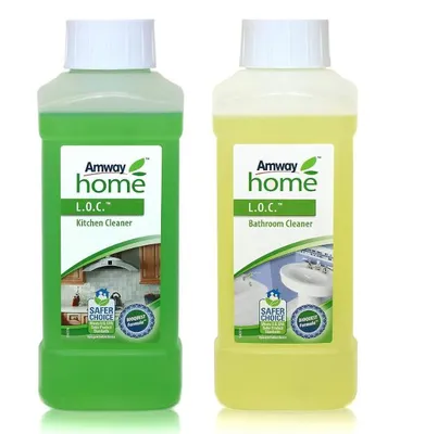 Produktbild von Amw-ay Set Bad- & Küchenreiniger Konzentrat – je 1x 500 ml (insgesamt 1 Liter), frischer Duft