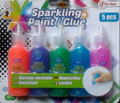 Produktbild von glitzerschleimröhrchen 5 Stück