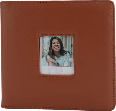 Produktbild von Fotoalbum mit 288 Taschen, passend für Polaroid Go Sofortbildkamera, Kunstleder, PP, kleines Fotobuch, braun