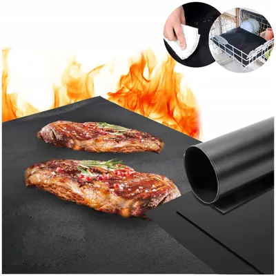 Zdjęcie produktu dla Mata Teflonowa Tacka Na Grill Ruszt Do Piekarnika Do Pieczenia 4Szt