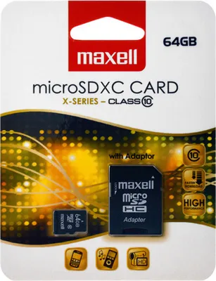 Obrázek produktu pro Karta pamici Maxell micro SDXC, 64 GB