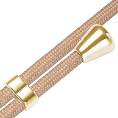 Produktbild von Handykette Backcover-Schutzhülle mit Band (Metall goldfarben) für Sony Xperia 1 V (6.5'') - beige