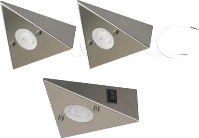 Produktbild von 3er Set LED-Unterbauleuchte 4,8 Watt LED Modul 3000K warmweiß